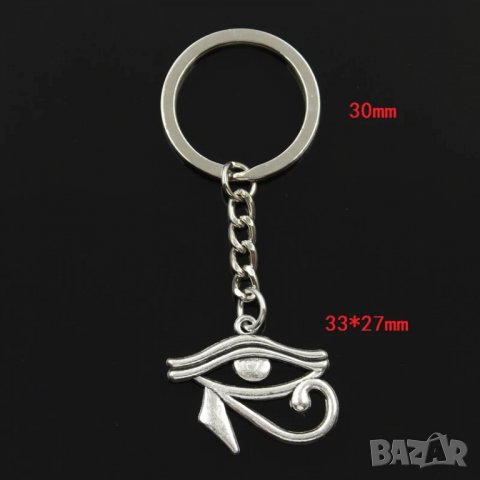 👀 Всевиждащото Око на Хорус - Египет, Масони, Илюминати, Символ, Ключодържател, снимка 2 - Други - 31205626