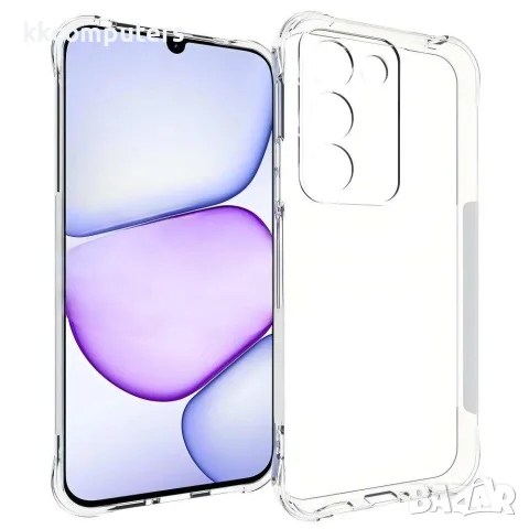 WANLONFENG TM Series за Realme C100 5G / C83 5G Прозрачен Удароустойчив TPU Калъф 2.0mm със Скрийн П