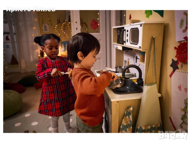 Детска Дървена Кухня с Аксесоари Чисто нова, снимка 3 - Образователни игри - 50391238