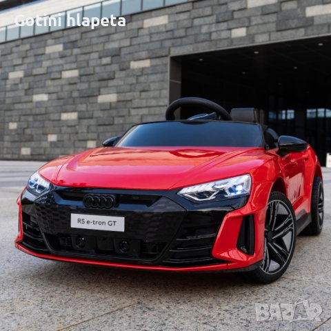 Акумулаторен джип AUDI RS E-TRON GT Licensed 12V батерия,MP3, с меки гуми с Кожена седалка, снимка 2 - Детски велосипеди, триколки и коли - 37661752