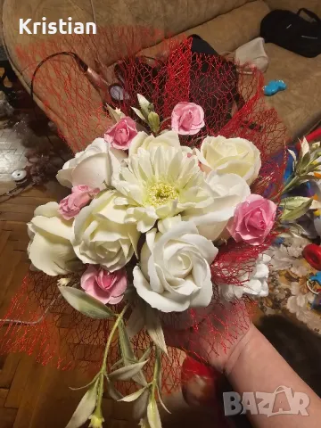 Букети от сапунени цветя, снимка 5 - Подаръци за жени - 49294100