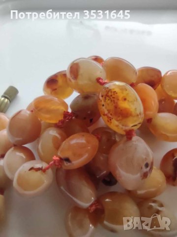 Кехлибарена огърлица с дължина 88см и тегло 97 гр., снимка 2 - Колиета, медальони, синджири - 42514367