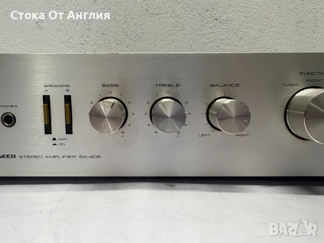 Усилвател - Pioneer SA-408, снимка 3 - Ресийвъри, усилватели, смесителни пултове - 49999413