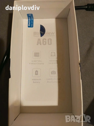 Blackviеw А60,две камери,две СИМ карти, мобилен телефон , снимка 5 - Други - 53937657