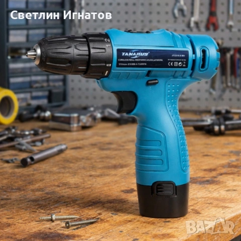 Безжичен винтоверт 21V с куфар – САМО 15€!, снимка 2 - Винтоверти - 54130809