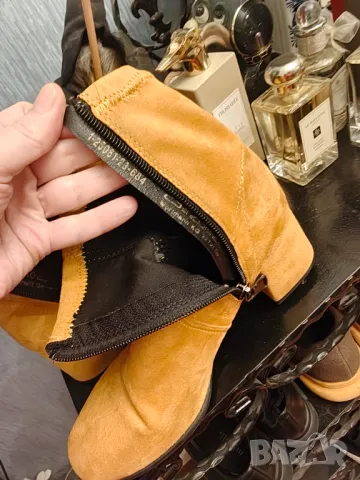  Tamaris боти естествен велур  разпродажба , снимка 6 - Дамски боти - 47453191