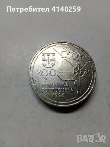ПОРТУГАЛИЯ МОНЕТИ 200 ЕСКУДО , снимка 3 - Нумизматика и бонистика - 55840519