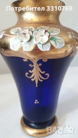 Изящна кристална ваза Бохемия. , снимка 2 - Вази - 52787355