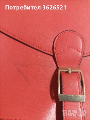 Червена ежедневна дамска чанта, снимка 4 - Чанти - 40115101