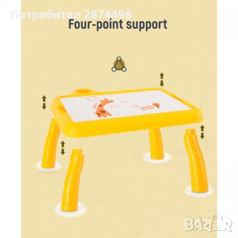 3290 Детска дъска с проектор за рисуване, снимка 14 - Играчки за стая - 36735686