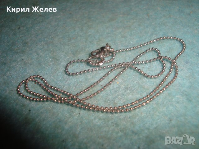 НЕЖНА СРЕБРИСТА ВЕРИЖКА КОЛИЕ ЛАНЧЕ 25188, снимка 5 - Колиета, медальони, синджири - 35309586