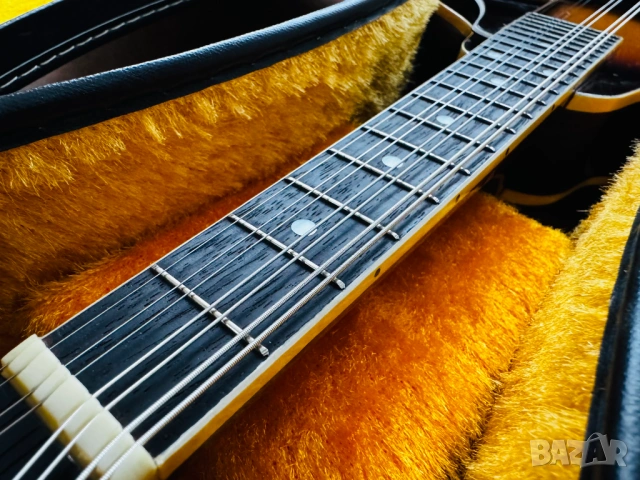 Made in JAPAN! 1970's Мадолина "The Kasuga" M-18 с оригинален кейс!, снимка 4 - Струнни инструменти - 53149511