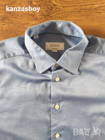 Eton - страхотна мъжка риза КАТО НОВА, снимка 6 - Ризи - 44810096