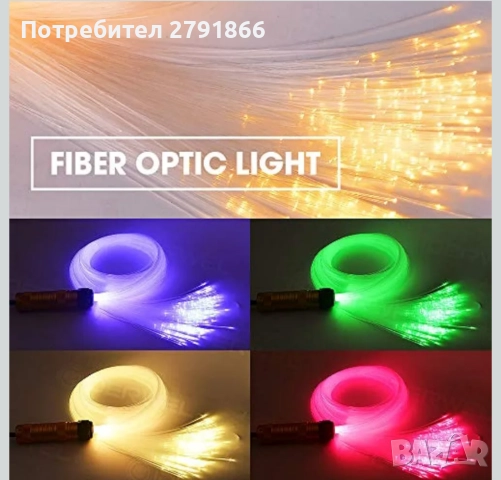 Звездно осветление за таван с дистанционно,Bluetooth управление чрез приложение,200 бр. 2 метра, снимка 5 - Аксесоари и консумативи - 52345725