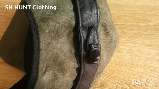 COW LEATHER WATERPROOF HAT - водонепромокаема шапка с козирка и ушанки естествена кожа - 572, снимка 6 - Шапки - 44356395