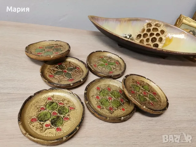 Флорентински дървени поставки/подноси