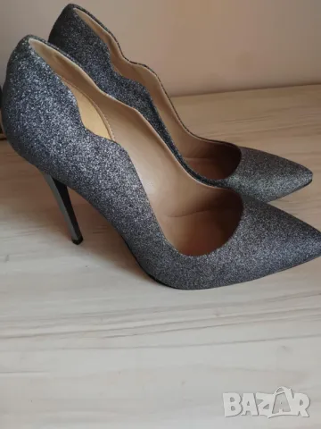 Нови обувки сребристи 37 номер, снимка 14 - Дамски обувки на ток - 25300177