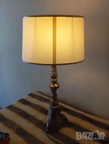 Настолна лампа в бароков стил, снимка 6 - Настолни лампи - 50933333