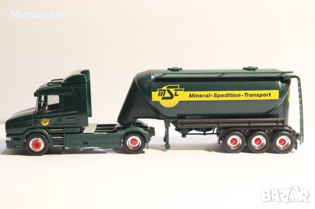 HERPA H0 1/87 SCANIA СИЛОЗ ЦИСТЕРНА КАМИОН МОДЕЛ