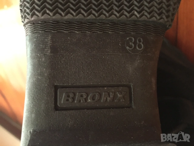 Bronx оригинални дамски боти от естествена кожа и велур 38, снимка 10 - Дамски боти - 53243500