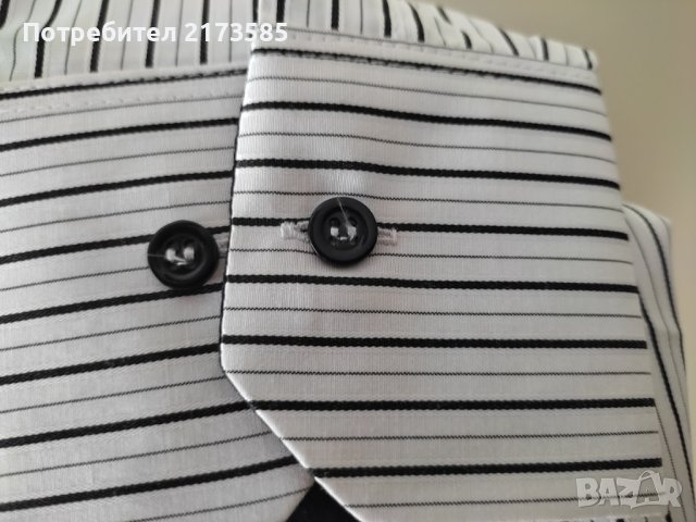 Продавам НОВА мъжка риза с дълъг ръкав, снимка 4 - Ризи - 42897624