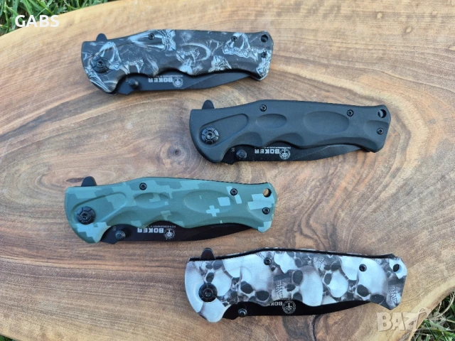 Джобен сгъваем нож BOKER 4 цвята, снимка 3 - Ножове - 49266702