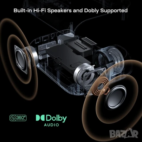 4K WiFi6 YOTON Y9 смарт видео проектор за домашно кино , снимка 8 - Плейъри, домашно кино, прожектори - 51029307