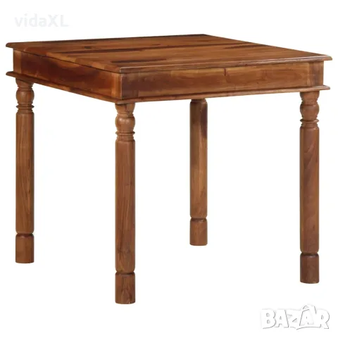 vidaXL Трапезна маса 80x80x77 cm масивна дървесина акация