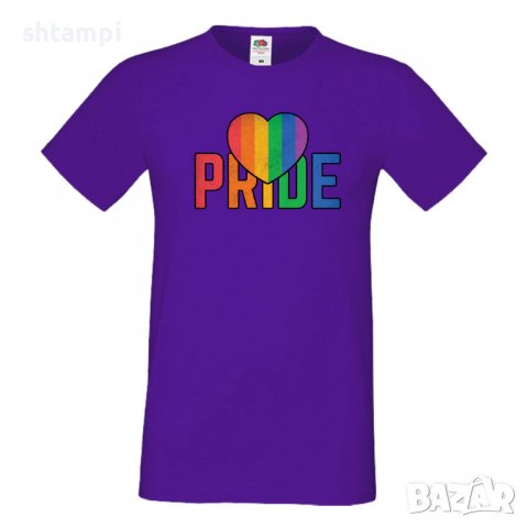 Мъжка тениска Pride Heart multicolor Прайд,Празник.Повод,Изненада, снимка 11 - Тениски - 37104978