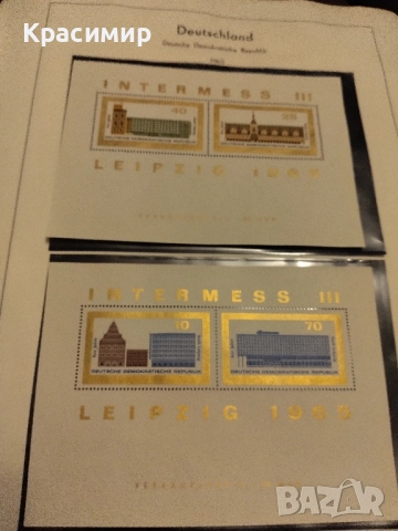 Пощенски блок DDR .MNH.1965 г., снимка 4 - Филателия - 52369006