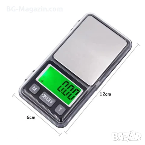 Малка точна джобна бижутерска електронна везна кантар 0.01 за злато бижута храна лекарства мини, снимка 3 - Везни - 50929631