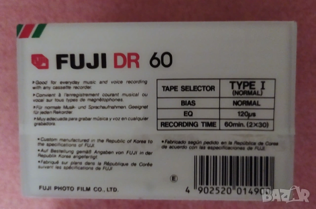 FUJI DR 60, снимка 2 - Аудио касети - 54207501