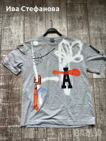 T-Shirt тениска блуза памук 100 % памучна нова zara Zara с висококачествен принт, снимка 3 - Тениски - 49904498