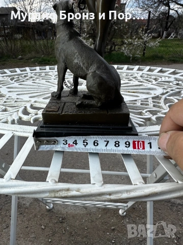 Елегантна бронзова скулптура "Почивката на Диана" (H. Jacobs) – 1.8 кг, подпис и мрамор, снимка 3 - Антикварни и старинни предмети - 53986050