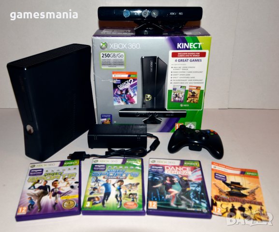 [XBOX 360] Пълен КОМПЛЕКТ + 30 ИГРИ/Fifa 22/ GTA V/Mortal Kombat/Minecraft, снимка 1