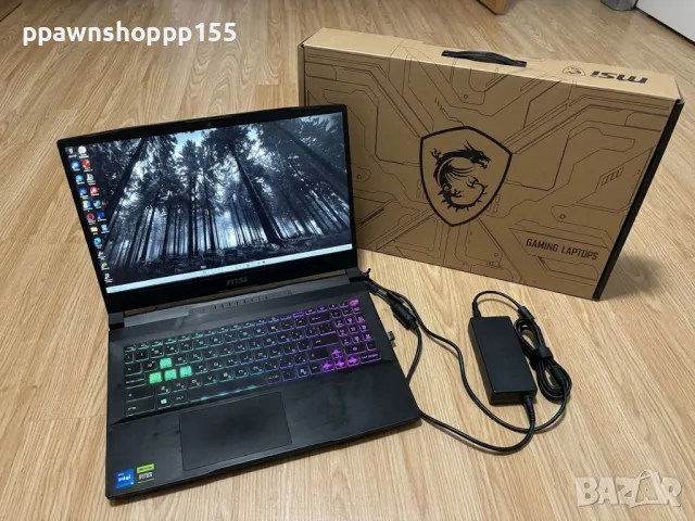 Геймърски лаптоп MSI Katana 15 HX B14WFK – Intel i5-14450HX / RTX 5060 / QHD 165Hz