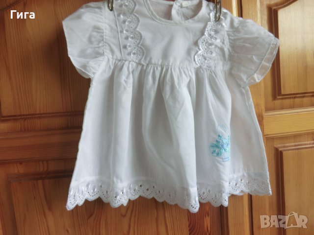 Бяла бебешка рокля, снимка 2 - Бебешки рокли - 34269103