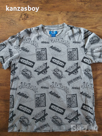 ADIDAS Grey Men's Graphic Tee - страхотна мъжка тениска , снимка 6 - Тениски - 44810154