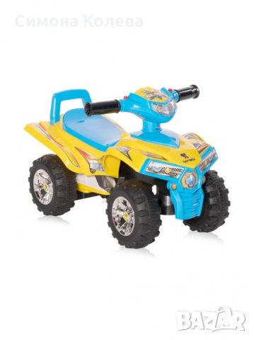 ✨КОЛА ЗА ЯЗДЕНЕ ATV LORELLI - синя/жълта, снимка 2 - Детски велосипеди, триколки и коли - 33970804