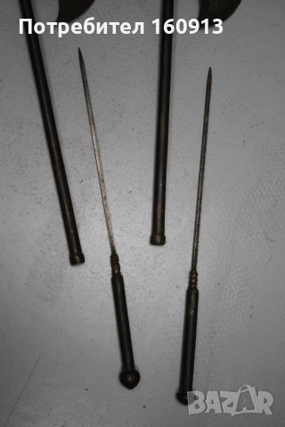 Ислямски Османски Индо-персийски Бойни Брадви с Шиш. Сет., снимка 7 - Антикварни и старинни предмети - 51443401