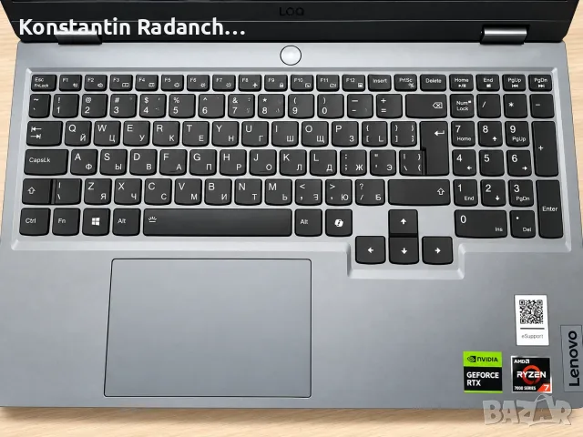 Lenovo LOQ 15ARP9 | Ryzen 7 7435HS | RTX 4060 8GB | 24GB RAM | 512GB SSD, снимка 6 - Лаптопи за игри - 56121844