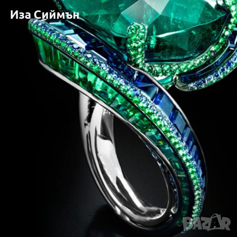 Пръстен със смараг/емералд, снимка 3 - Пръстени - 37565568