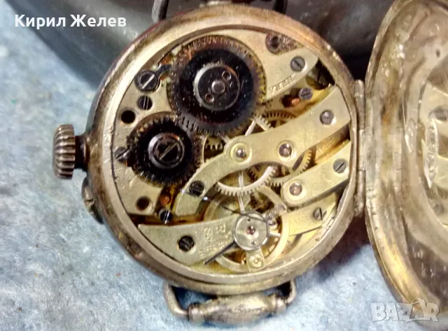 LAUREAT Стар СРЕБЪРЕН ДЖОБЕН ЧАСОВНИК СРЕБРО 800 ПРЕПРАВЕН на РЪЧЕН 48390, снимка 15 - Антикварни и старинни предмети - 48033838