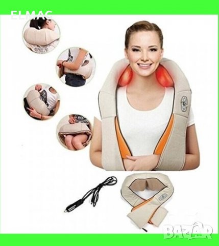 ПРОМО*** ШИАЦУ МАСАЖОР ЗА ТЯЛО MASSAGER OF NECK KNEADING , снимка 4 - Масажори - 29746177