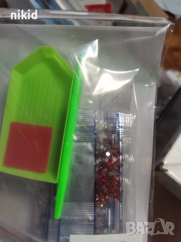 5D Гоблен Коледен момченце с коте диамантен детски картина мозайка за направа схема камъчета, снимка 3 - Гоблени - 38209022