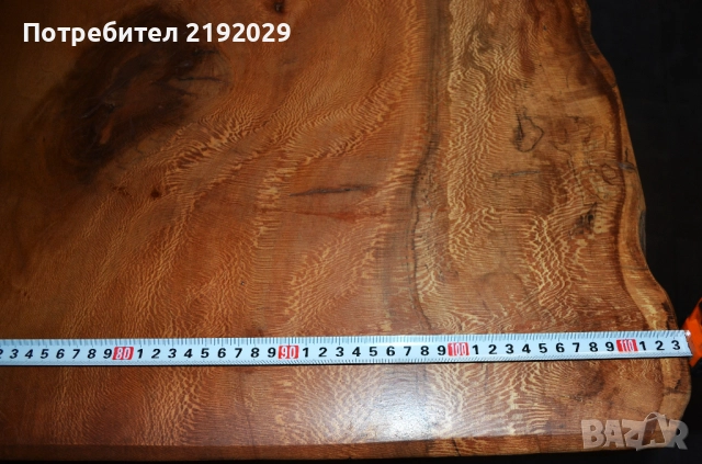 МАСА масив, Явор, със „жив ръб“, цяло парче, стоманена основа, снимка 7 - Маси - 51513346