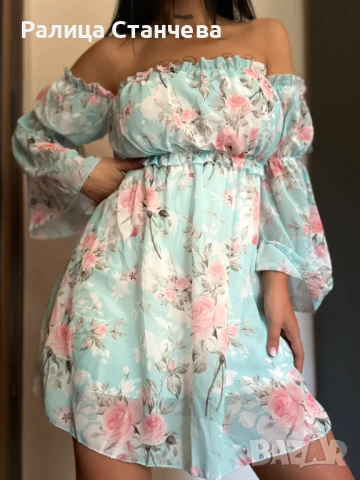 Нови дамски рокли от шифон, снимка 4 - Рокли - 46489715