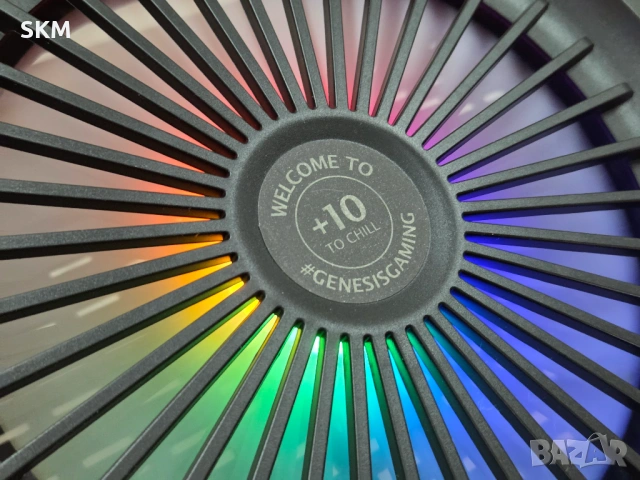 Охладителна подложка за лаптоп Genesis Oxid 850 RGB / 17.3" / Метална / Гаранция Laptop.bg, снимка 3 - Други - 54264814