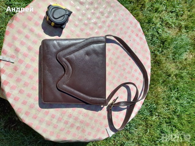 Стара дамска кожена чанта #11, снимка 2 - Антикварни и старинни предмети - 36812920