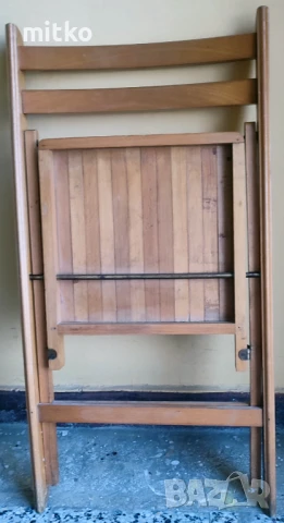 Сгъваем стол от бук, снимка 3 - Столове - 51392693